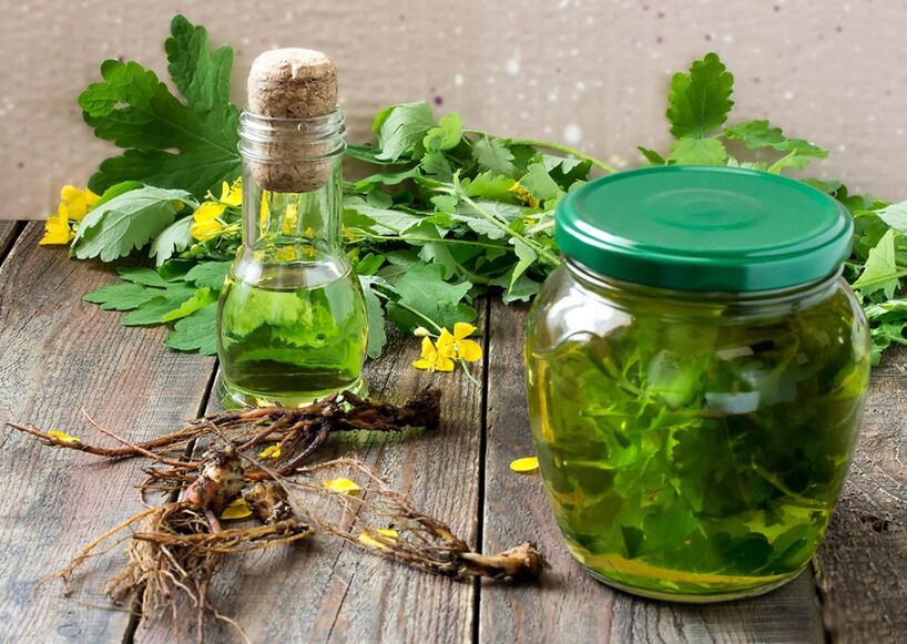 Infusion von Schöllkraut zur Bekämpfung von Papillomen